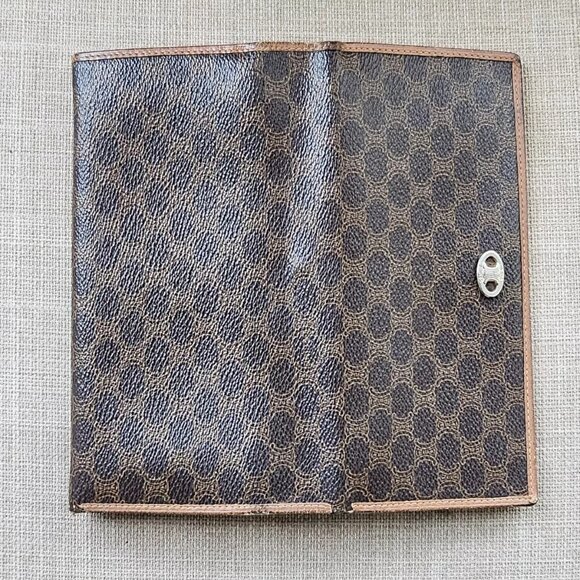 CELINE Paris Card Holder Wallet Macadam Long Clutch Purse Bag Made in Italy auth - Picture 14 of 15